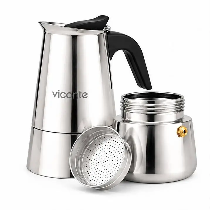 Эспрессо-кофеварка VICONTE VC-07007S 500 мл (9 чашек)