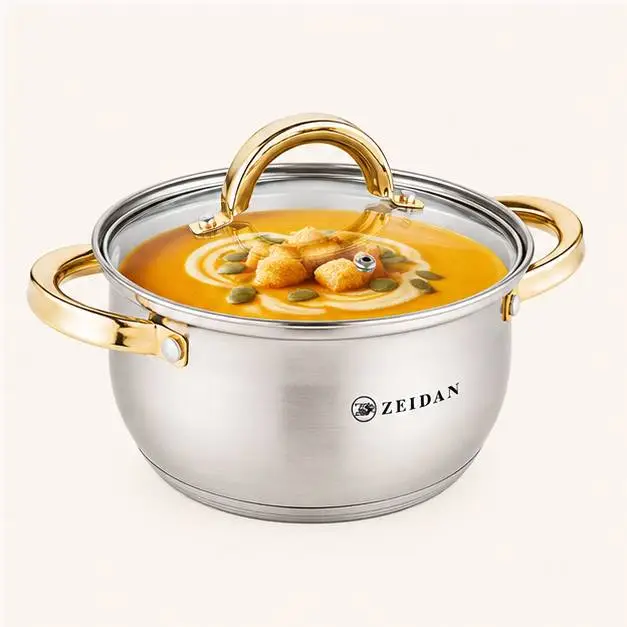 Кастрюля ZEIDAN Z-501080 5,1 л с крышкой
